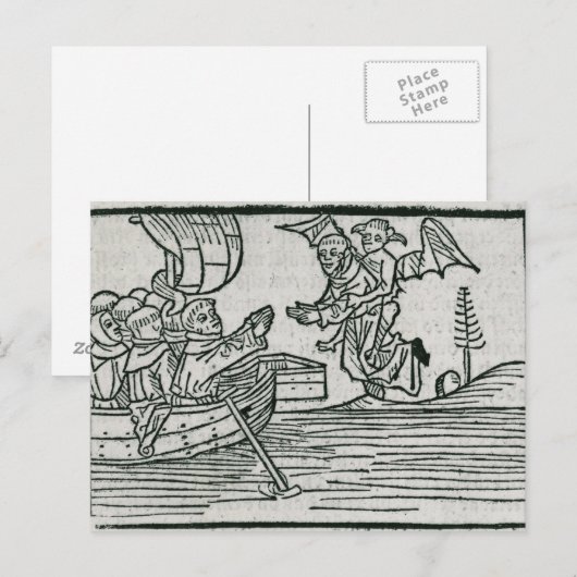 St. Brendan en de demon Briefkaart (Voorkant / Achterkant)