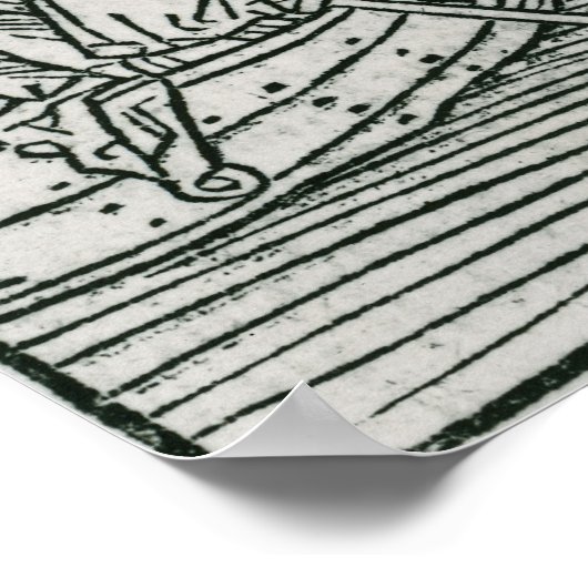 St. Brendan en de demon Poster (Hoek)