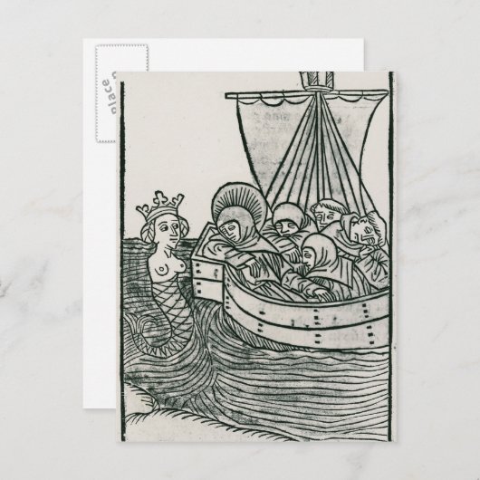St. Brendan en de Siren Briefkaart (Voorkant / Achterkant)