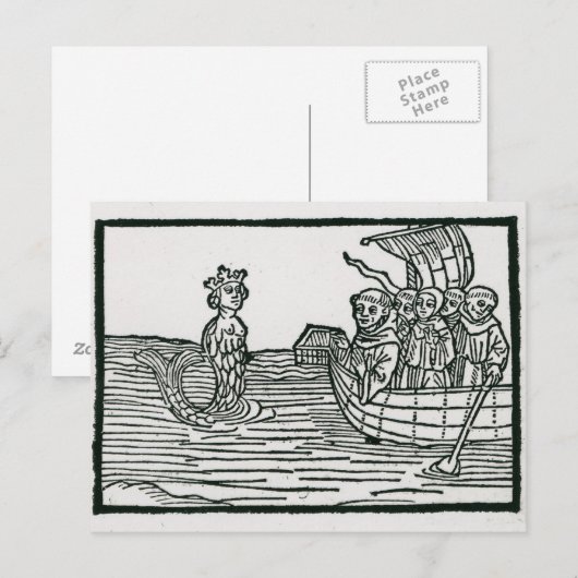 St. Brendan en de Siren Briefkaart (Voorkant / Achterkant)