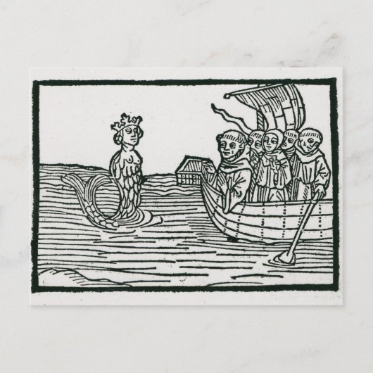 St. Brendan en de Siren Briefkaart (Voorkant)