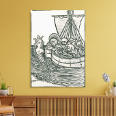 St. Brendan en de Siren Canvas Afdruk (Insitu (Woonkamer))