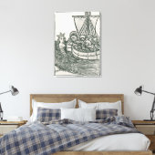 St. Brendan en de Siren Canvas Afdruk (Insitu (Slaapkamer))