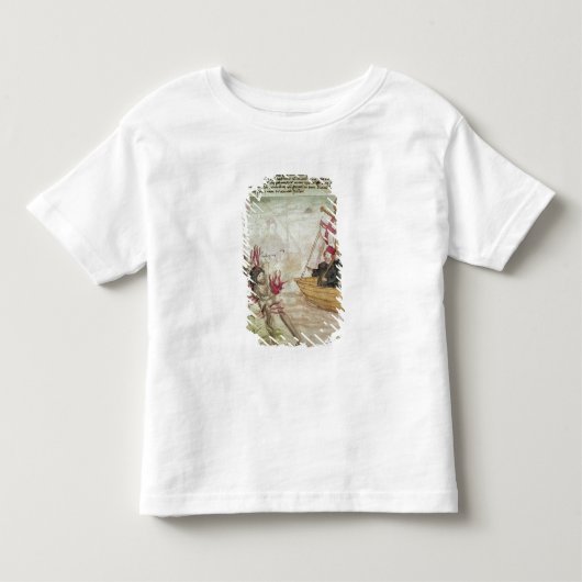 St. Brendan op zijn schip Kinder Shirts (Voorkant)