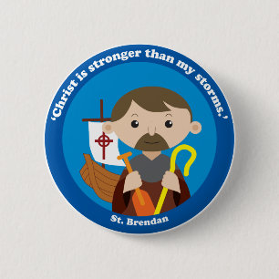 St. Brendan Ronde Button 5,7 Cm