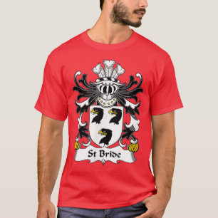 St Bride Wapen van het wapen familiewapen T-shirt