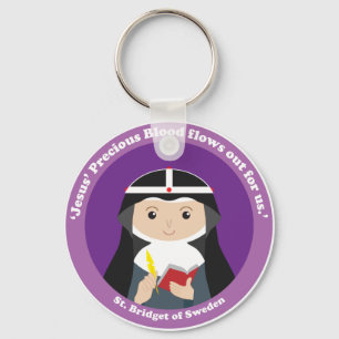 St. Bridget van Zweden Sleutelhanger
