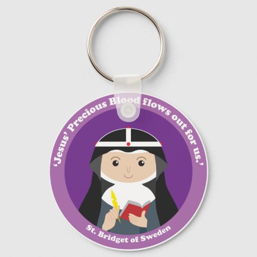 St. Bridget van Zweden Sleutelhanger (Voorkant)