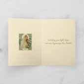 St Brigid Art Nouveau Illustration Kaart (Binnen)