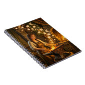 St Brigid Blacksmith Fairies Flowers Fantasy Art Notitieboek (Rechterzijde)