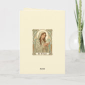 St. Brigid, de patrones van melkveehouders Kaart (Achterkant)
