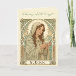 St. Brigid, de patrones van melkveehouders Kaart