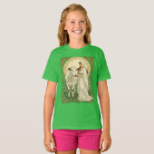 St Brigid en Witte Koe T-shirt (Voorkant volledig)