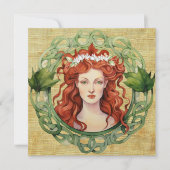 St. Brigid Imbolc Krans Pagan Wenskaart Kaart (Voorkant)