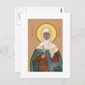 St. Brigid met Heilige Vuur en Kruis Briefkaart (Voorkant / Achterkant)