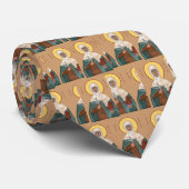 St. Brigid met Heilige Vuur en Kruis Stropdas (Opgerold)