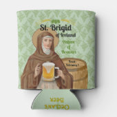 St. Brigid of Ireland and Her Barrel of Beer Blikjeskoeler (Achterkant)