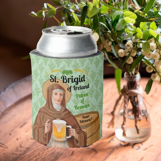 St. Brigid of Ireland and Her Barrel of Beer Blikjeskoeler
