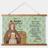 St. Brigid of Ireland and Her Barrel of Beer Hangend Wandkleed (Voorkant)