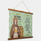 St. Brigid of Ireland and Her Barrel of Beer Hangend Wandkleed (Gebogen)