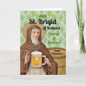 St. Brigid of Ireland and Her Barrel of Beer Kaart (Voorkant)