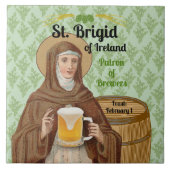 St. Brigid of Ireland and Her Barrel of Beer Tegeltje (Voorkant)