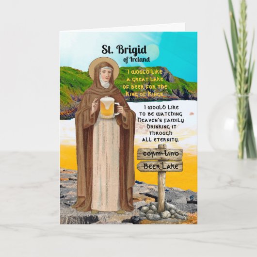 St. Brigid of Ireland and Her Lake of Beer Kaart (Voorkant)