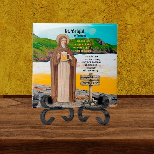 St. Brigid of Ireland and Her Lake of Beer Tegeltje