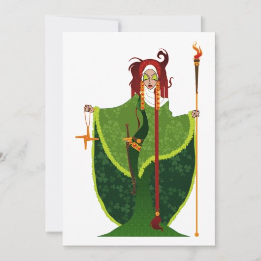 St. Brigid of Ireland Invitations Kaart (Voorkant)