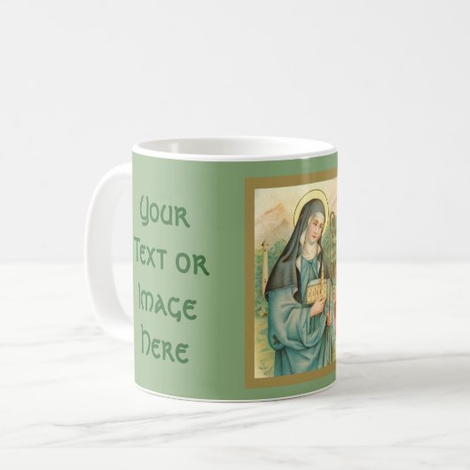 St. Brigid of Ireland (M 014) Coffee Mok 1 (Voorkant links)