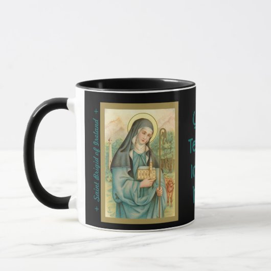 St. Brigid of Ireland (M 014) Coffee Mok 2b (Links)