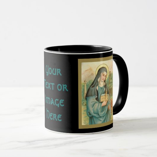 St. Brigid of Ireland (M 014) Coffee Mok 2b (Voorkant rechts)