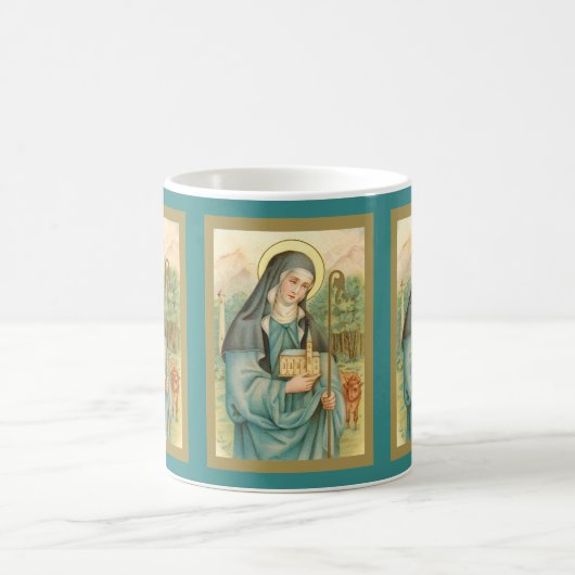 St. Brigid of Ireland (M 014) Coffee Mok 3 (Center)