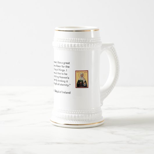 St. Brigid of Ireland Stein/Mok Bierpul (Voorkant rechts)