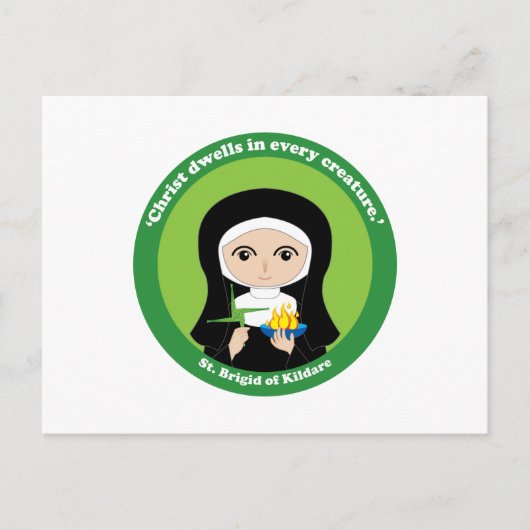 St. Brigid of Kildare Briefkaart (Voorkant)