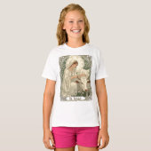 St. Brigid Patronesheilige van Ierland in wit gewa T-shirt (Voorkant volledig)