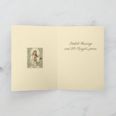 St Brigid Patroness Saint of Ireland Imbolc Kaart (Binnen)