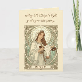 St. Brigid Patroonheilige van Ierland Imbolc Kaart