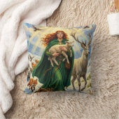 St Brigid Spring Goddess Woodland Animals Imbolc Kussen (Deken)