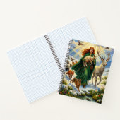 St Brigid Spring Goddess Woodland Animals Imbolc Notitieboek (Binnen)