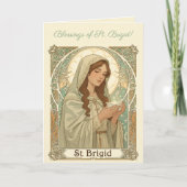 St Brigid The Patron Of Dairy Workers Kaart (Voorkant)
