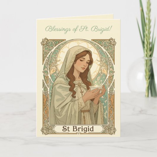 St Brigid The Patron Of Dairy Workers Kaart (Voorkant)