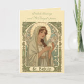 St Brigid The Patron Saint of Dairymaids Kaart (Voorkant)
