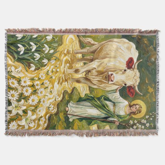 St. Brigid & The White Cow (Imbolc) Deken (Voorkant)