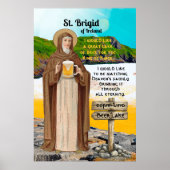 St. Brigid van Ierland en haar biermeer Poster (Voorkant)