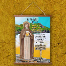 St. Brigid van Ierland en haar meer van bier