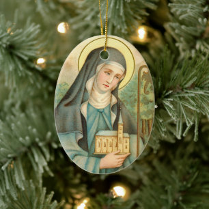 St. Brigid van Ierland (M 014) Keramisch Ornament