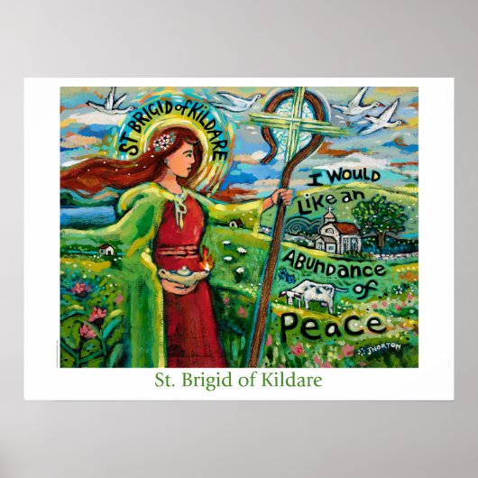 St. Brigid van Kildare Poster (Voorkant)