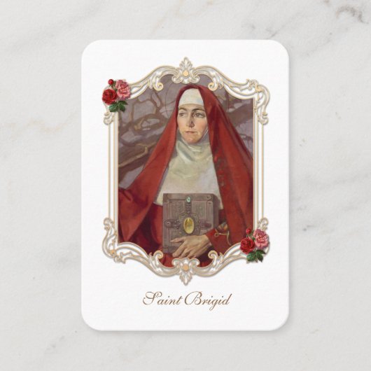 St. Brigid van Kildare Religieus Visitekaartje (Voorkant)