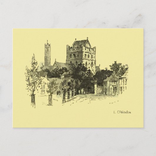 St. Brigid's Church, Round Tower, Kildare Briefkaart (Voorkant)